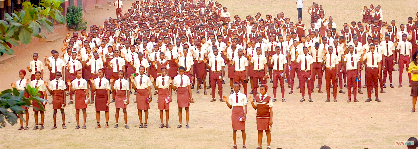 Students of St Joseph Secondary School Emene